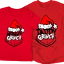 Grinch Anya - Grinch Apa páros póló szett (piros)