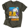 2.0 Sergető férfi póló (grafit)