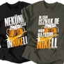 Nekünk inni kell, neki házasodni! férfi póló szett (Fekete-Grafit)