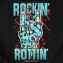 Kép 2/2 - Rockin' till I Rottin'  női póló (b_fekete)