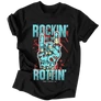 Rockin' till I Rottin' férfi póló (fekete)