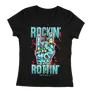 Kép 1/2 - Rockin' till I Rottin'  női póló (fekete)