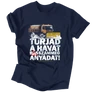 Túrjad a havat férfi póló (Navy)