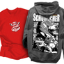 Kép 1/5 - Michael Schumacher tribute kapucnis pulcsi és F1 Legend póló szett (Piros-Grafit)