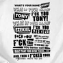 F*ck you Tony női póló (B_Fehér)