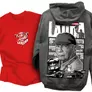 Kép 1/5 - LAUDA - Nikki Lauda Tribute kapucnis pulcsi és F1 Legend póló szett (Piros-Grafit)