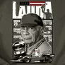 Kép 2/2 - LAUDA - Nikki Lauda Tribute kapucnis pulcsi (B_Grafit)