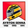 SENNA - Ayrton Senna Tribute fém bögre (B_Fehér)