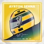SENNA - Ayrton Senna Tribute kis párna (B_Fehér)