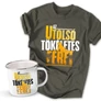 Az utolsó tökéletes férfi póló és fém bögre szett (Grafit pólóval)