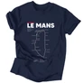 LE MANS férfi póló (Sötétkék)