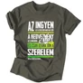 Az ingyen a legszebb magyar szó férfi póló (Grafit)