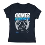 Gamer Anatómia (PS) női póló (Sötétkék)