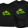 Kép 3/8 - Mr és Mrs Grinch páros póló szett (Fekete)
