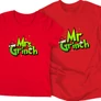 Mr és Mrs Grinch páros póló szett (Piros)
