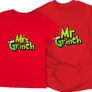 Kép 7/8 - Mr és Mrs Grinch páros póló szett (Piros)