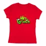 Kép 7/8 - Mrs. Grinch női póló (Piros)