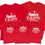 Kép 1/4 - Family Christmas 2023 családi póló szett (3 gyerek) (Piros)