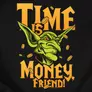 Kép 2/4 - Time is money friend férfi póló (B_Fekete)