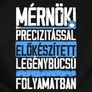 Mérnöki precizitás férfi póló (B_Fekete)