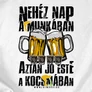 Nehéz nap a munkában férfi póló (B_Fehér)