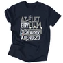 Az élet egy film férfi póló (Sötétkék)