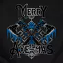 Kép 2/3 - Merry Axe-mas kapucnis pulóver előnézeti kép (B_Fekete)