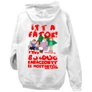 Itt a fátok kapucnis pulóver (Fehér)