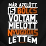 Már azelőtt is bölcs voltam (nyugdíjas) férfi póló (B_Fekete)