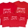 Kép 3/3 - Süti brigád családi póló szett (Piros)