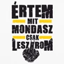 Értem mit mondasz női póló és fémbögre szett (B_Fehér)