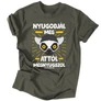 Nyugodjál meg férfi póló (Grafit)