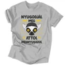 Nyugodjál meg férfi póló (Szürke)