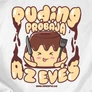 Puding próbája az evés női póló (B_fehér)
