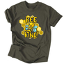 Kép 6/7 - Bee kind férfi póló (Grafit)