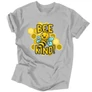 Bee kind férfi póló (Szürke)