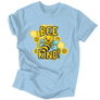 Kép 4/7 - Bee kind férfi póló (Világoskék)