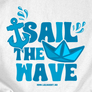Kép 2/6 - Sail the wave férfi póló (B_Fehér)