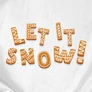 Let it snow férfi póló (B_Fehér)