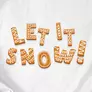 Kép 2/5 - Let it snow férfi póló (B_Fehér)