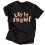 Kép 3/5 - Let it snow férfi póló (Fekete)