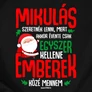 Mikulás szeretnék lenni gyerek póló (b_Fekete)