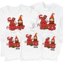 Kép 1/3 - Xmas családi szett sablon (3 gyerek) (Fehér)