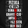 Fizika mint mágia férfi póló (B_fekete)