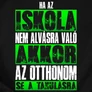 Nem alvásra való férfi póló (B_fekete)