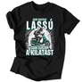 Nem vagyok lassú férfi póló (fekete)