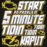 Engine kaput férfi póló (b_fekete)