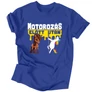 Motorozás előtt  - után férfi póló (Királykék)