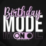 Birthday mode ON női póló (B_Fekete)