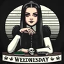 WEEDnesday női póló (B_fekete)